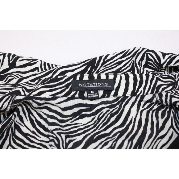 VTG Y2K Zebra Print Blouse M | Animal Print | Grunge Coquette Fairycore - Picture 4 of 13